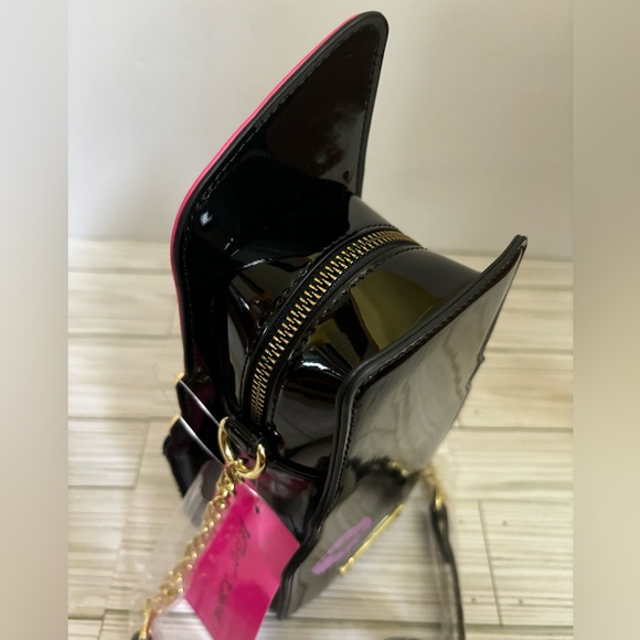 Betsey Johnson glitter lipstick crossbody NWT - Picture 3 of 4